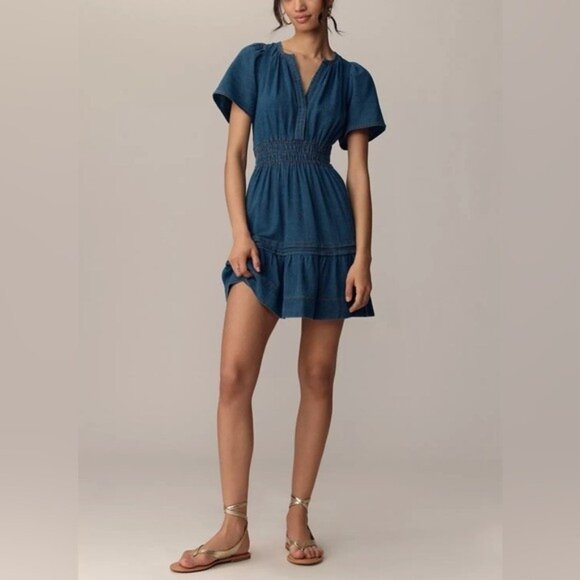 Anthropologie Dresses & Skirts - NWT Size XL - The Somerset 100% Cotton Mini Dress: Denim Edition (NWT US$ 138)